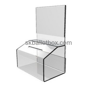 China ballot box suppliers custom acrylic transparent ballot box polycarbonate box BB-140