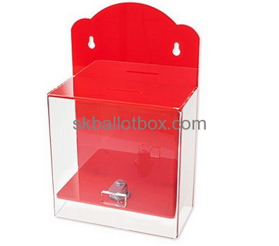 China ballot box suppliers direct sale clear polycarbonate box acrylic transparent ballot box BB-135