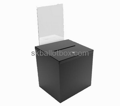 China ballot box suppliers customized acrylic polycarbonate box ballot box with lock BB-129