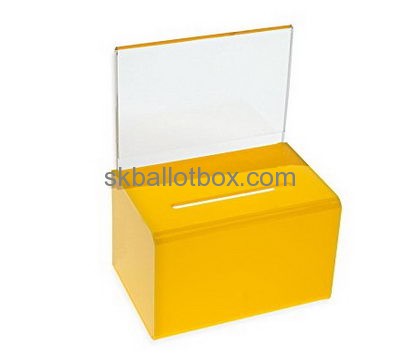 China ballot box suppliers custom acrylic large ballot box polycarbonate box BB-125