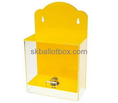 China ballot box suppliers custom clear polycarbonate box acrylic ballot box with lock BB-121