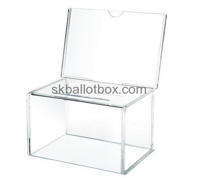 Ballot box manufacturer custom design clear polycarbonate box acrylic large ballot box BB-114