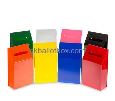 Dongguan ballot box suppliers customized acrylic lockable ballot box polycarbonate box BB-104