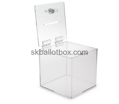 Ballot box manufacturer custom design clear polycarbonate box acrylic ballot box voting BB-095