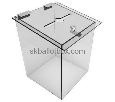 China ballot box manufacturer customized clear ballot box clear polycarbonate box BB-090