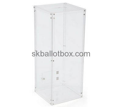 China ballot box suppliers customized clear plastic ballot box clear polycarbonate box BB-085