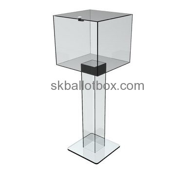 Ballot box manufacturer direct sale clear polycarbonate box acrylic ballot box with lock BB-062