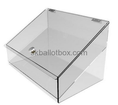 China ballot box suppliers hot sale clear polycarbonate box acrylic ballot box BB-057