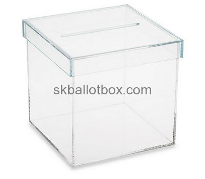 Ballot box manufacturer supplying acrylic clear suggestion box polycarbonate case BB-035