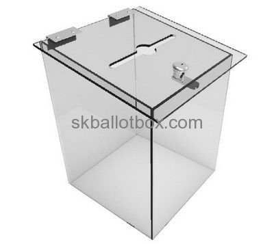 Hot sale polycarbonate case perspex ballot box ballot box with lock BB-023