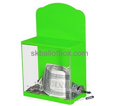 Hot selling clear donation box charity buckets charity donation boxes DB-002