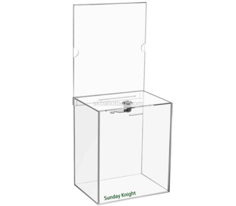 Wholesale custom acrylic suggestion box with insert sign