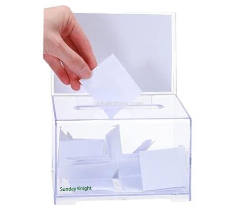 Wholesale custom acrylic suggestion collection box