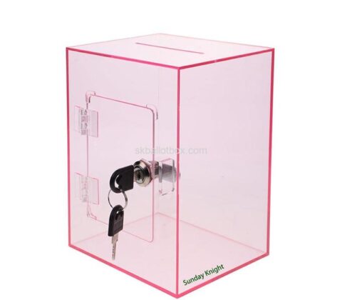 Wholesale custom acrylic suggestion box with lock