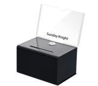 Wholesale custom acrylic voting box with sign holder