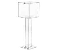 Wholesale custom acrylic floor standing donation box