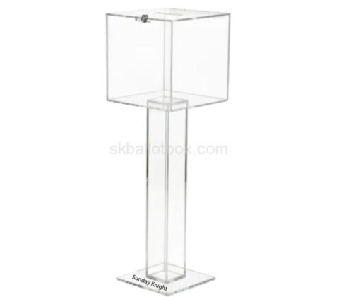 Wholesale custom acrylic floor standing donation box