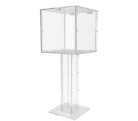 Wholesale custom acrylic stand suggestion collection box