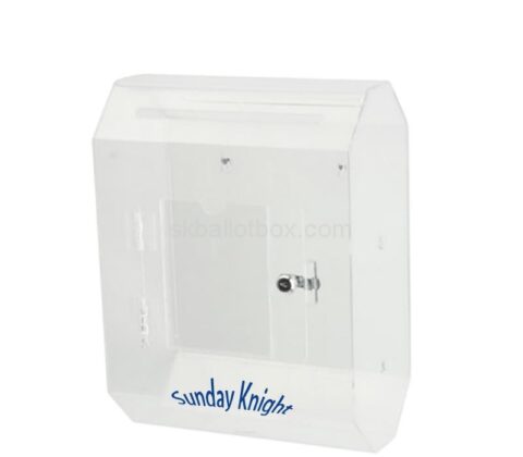 Wholesale custom acrylic wall charity box