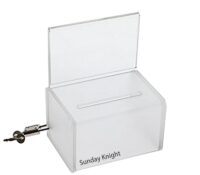 Wholesale custom acrylic locking suggestion box